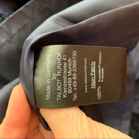 TALBOT RUNHOF Blue Lace Short Sleeved Cocktail Dress Sz 4‎ - Picture 16 of 16